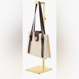 GOLD Stainless Purse Display Weighted, Adjusts 16”-30”